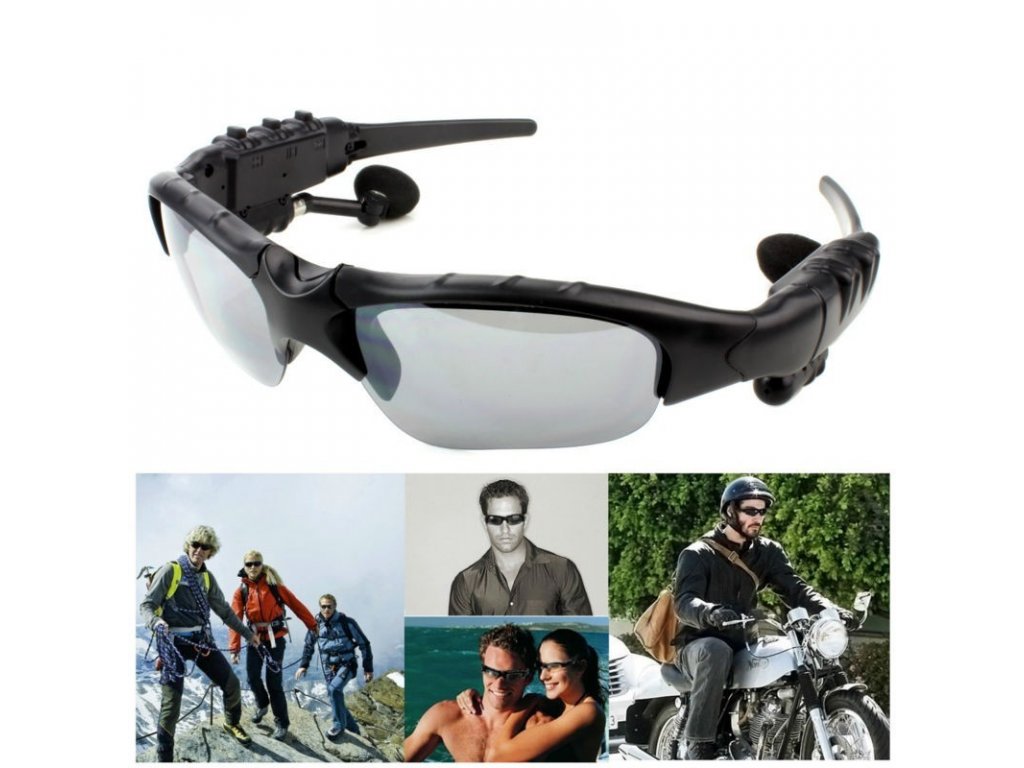 okuliare so slúchadlami s bluetooth headsetom